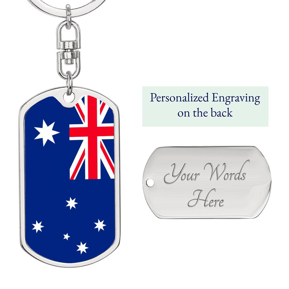 The Voice Referendum to Parliament - Keyring Keychain Charm Keepsake - Australian Flag