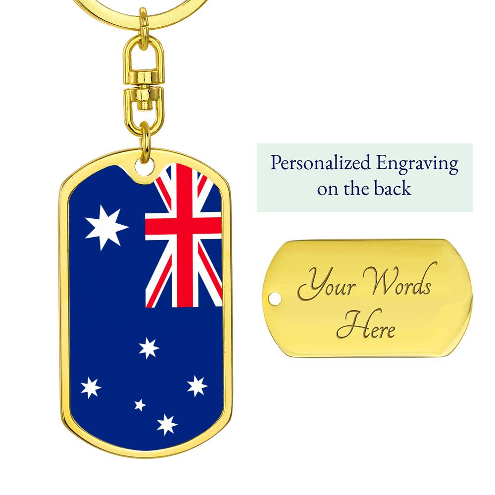 The Voice Referendum to Parliament - Keyring Keychain Charm Keepsake - Australian Flag